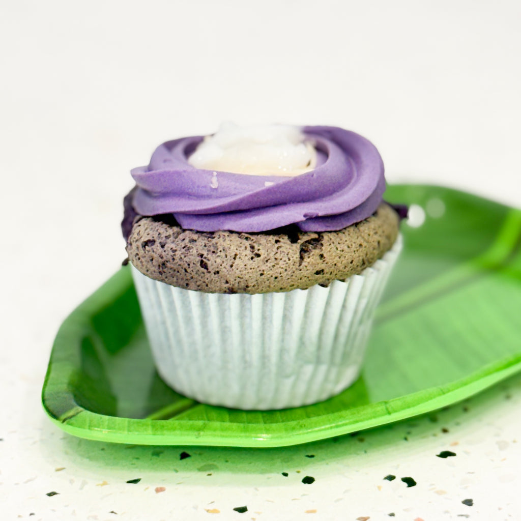 Ube Cheese Macapuno Cupcake