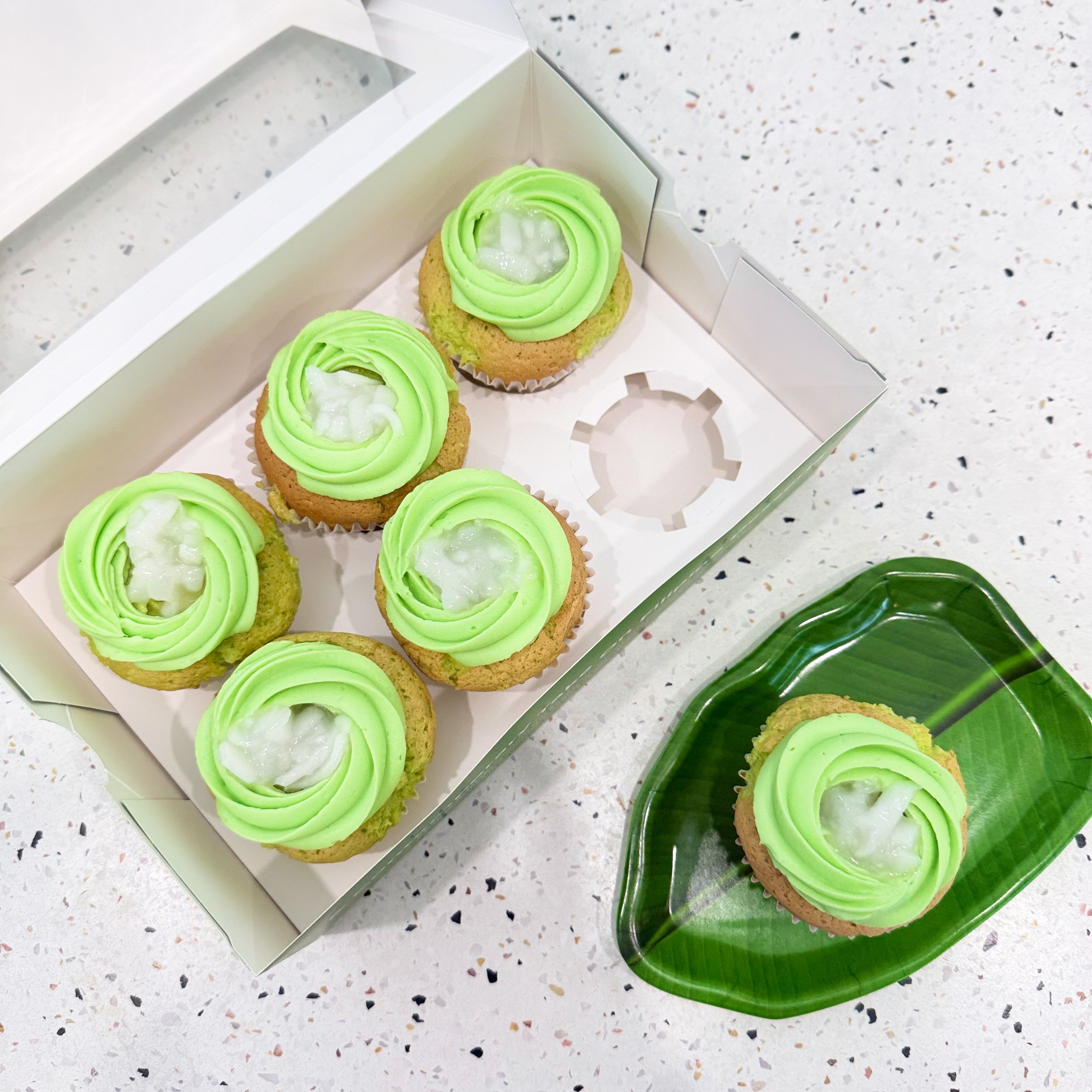 Buko Pandan Cupcake