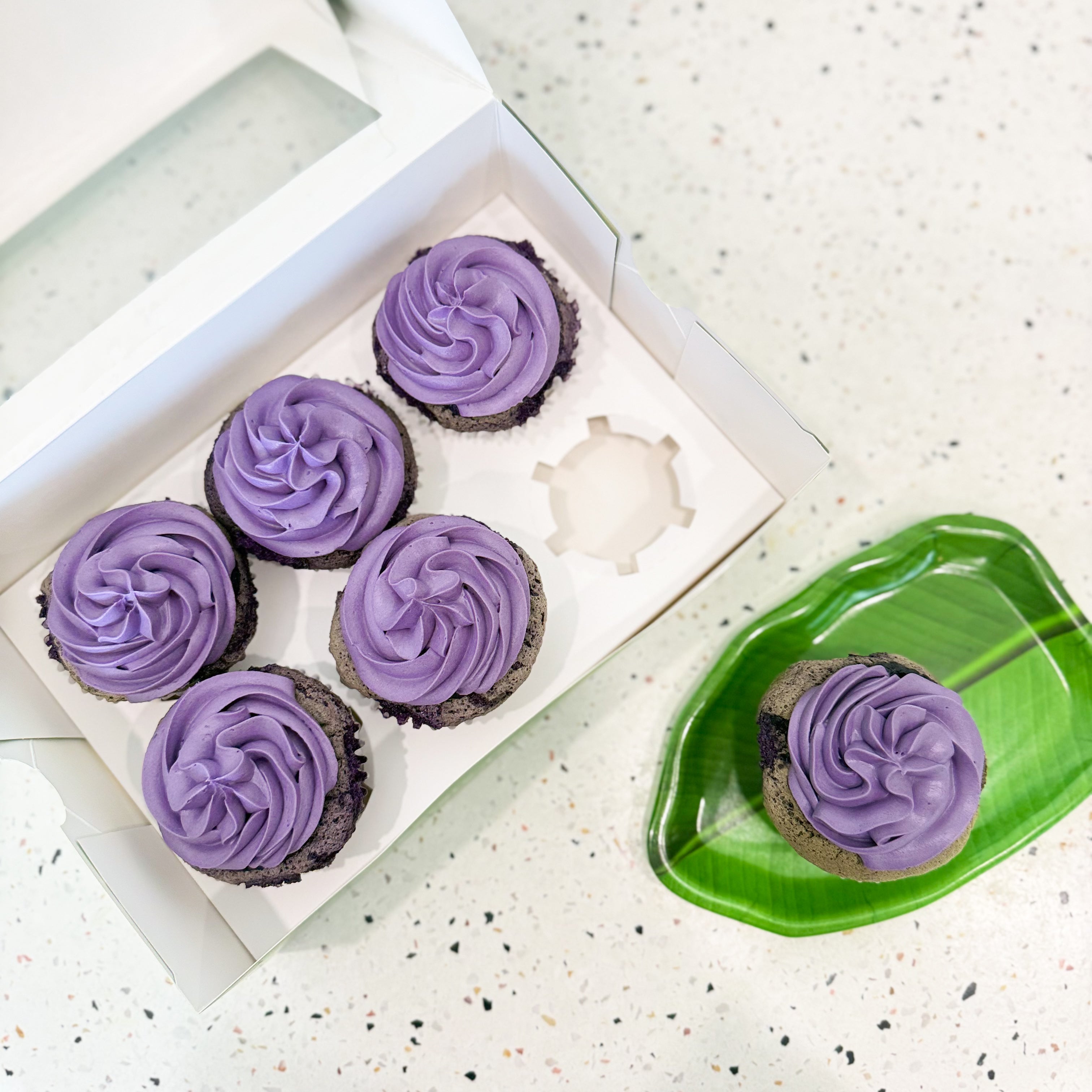 Ube Overload Cupcake