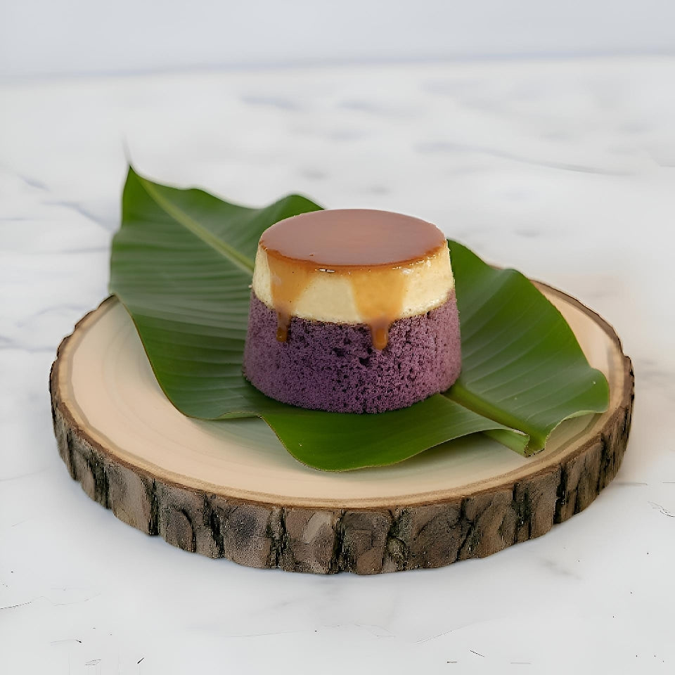 Ube Flan Cupcake